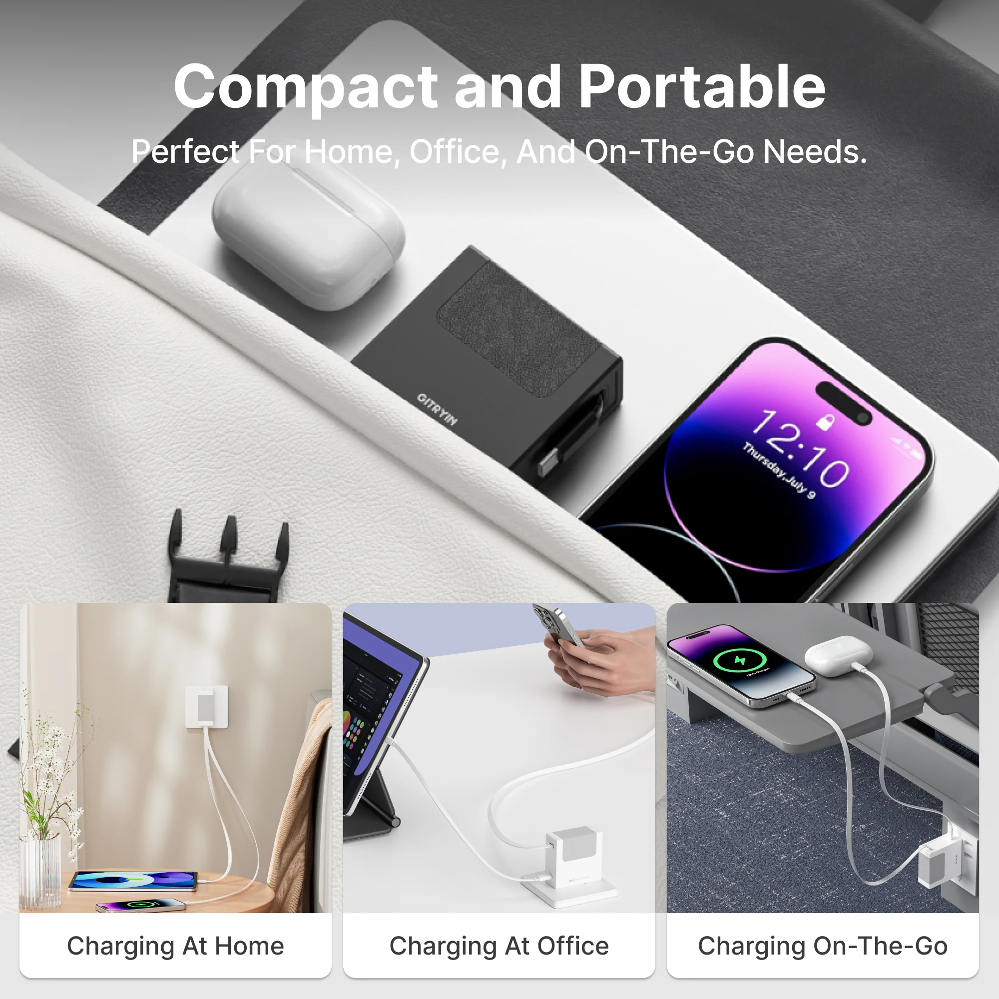 Gitryin Retractable 40W Charger - Lightning + USB-A Cable - Image 19