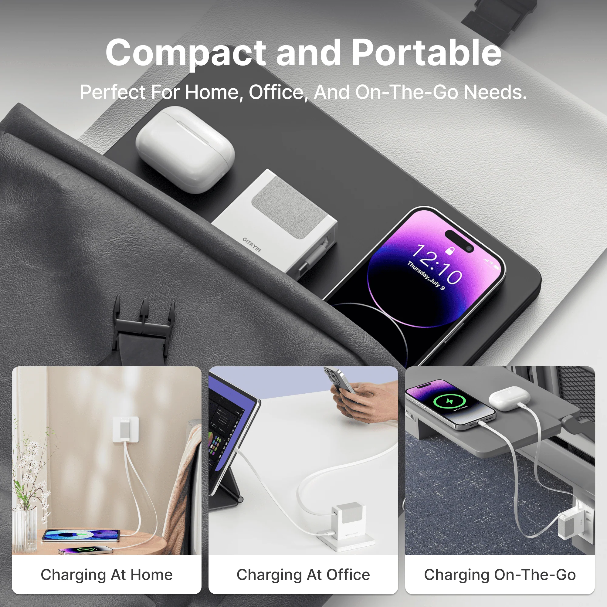 Gitryin Retractable 40W Charger - Lightning + USB-A Cable - Image 8