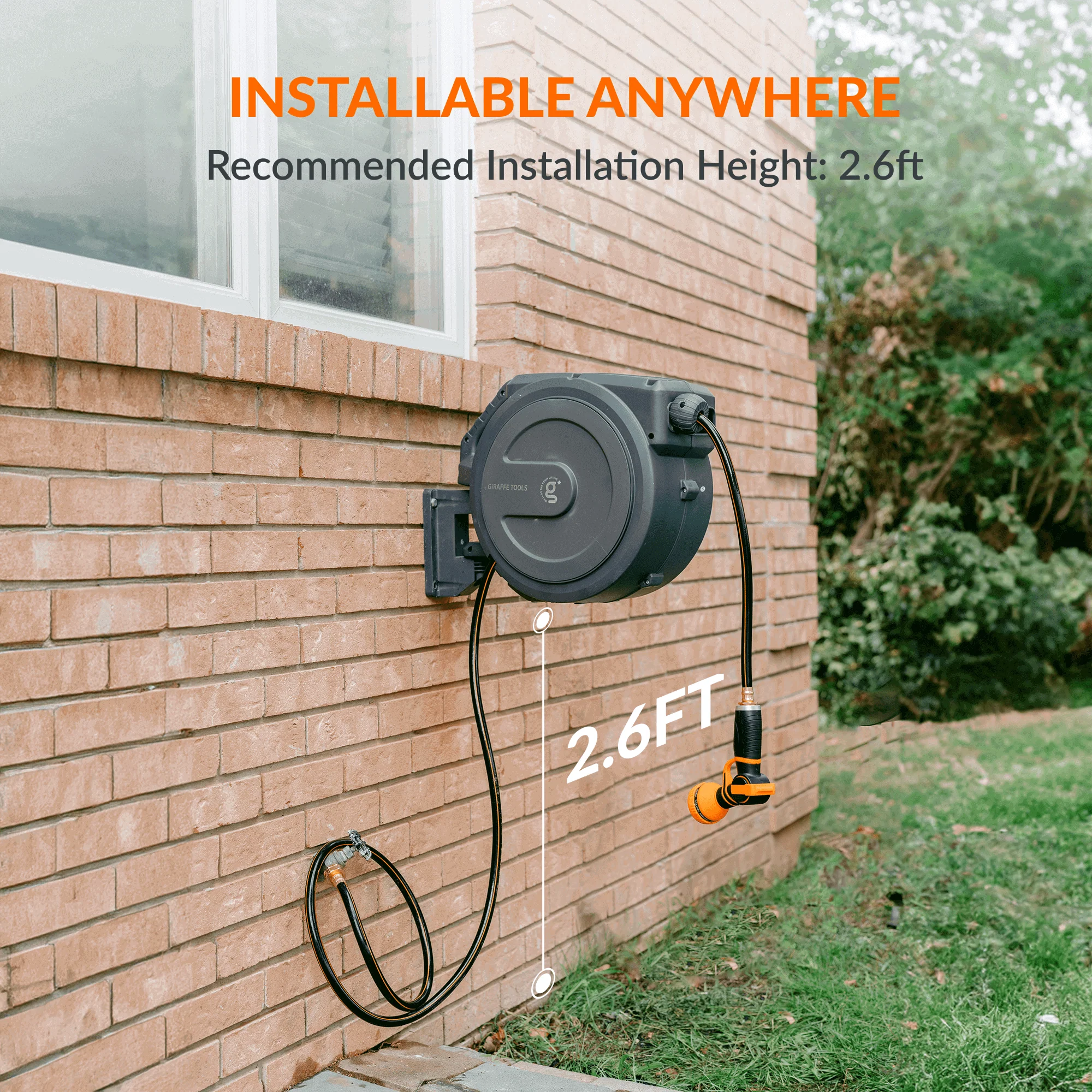 Retractable Garden Hose Reel-1/2in-100ft - Image 7